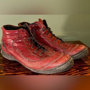 Women’s Red Leather Shoes